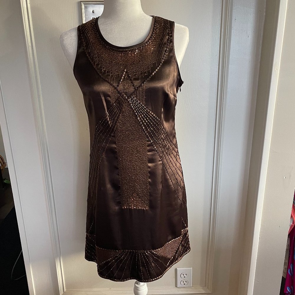 Women's Beaded Mini Dress
